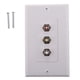 thumbnail image 4 of Placa de pared decorativa Strade Fareast Limited 3 Acopladores RCA Hembra Rojo Amarillo 4 piezas, 4 of 8