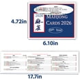 thumbnail image 2 of Wrongduck 2026 Mahjong Cards Set of 4 Official Revision Large Print Mah Jongg Rule Guide Cards for Game Nights, 2 of 5