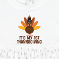 thumbnail image 4 of Inktastic My 1st Thanksgiving Turkey Girls Baby Dress, 4 of 5