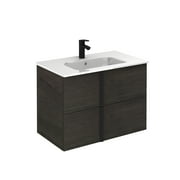 ROYO USA 32'' 2 DRAWER ONIX ESSENCE WENGE WITH CERAMIC TOP