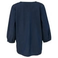 thumbnail image 2 of Canyon Sky Women's Embroidered Denim Shirt in Blue - XL, 2 of 7
