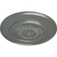 thumbnail image 3 of Ekena Millwork 23 1/2"OD x 2 3/4"P Floral Ceiling Medallion, Hand-Painted Silver, 3 of 6