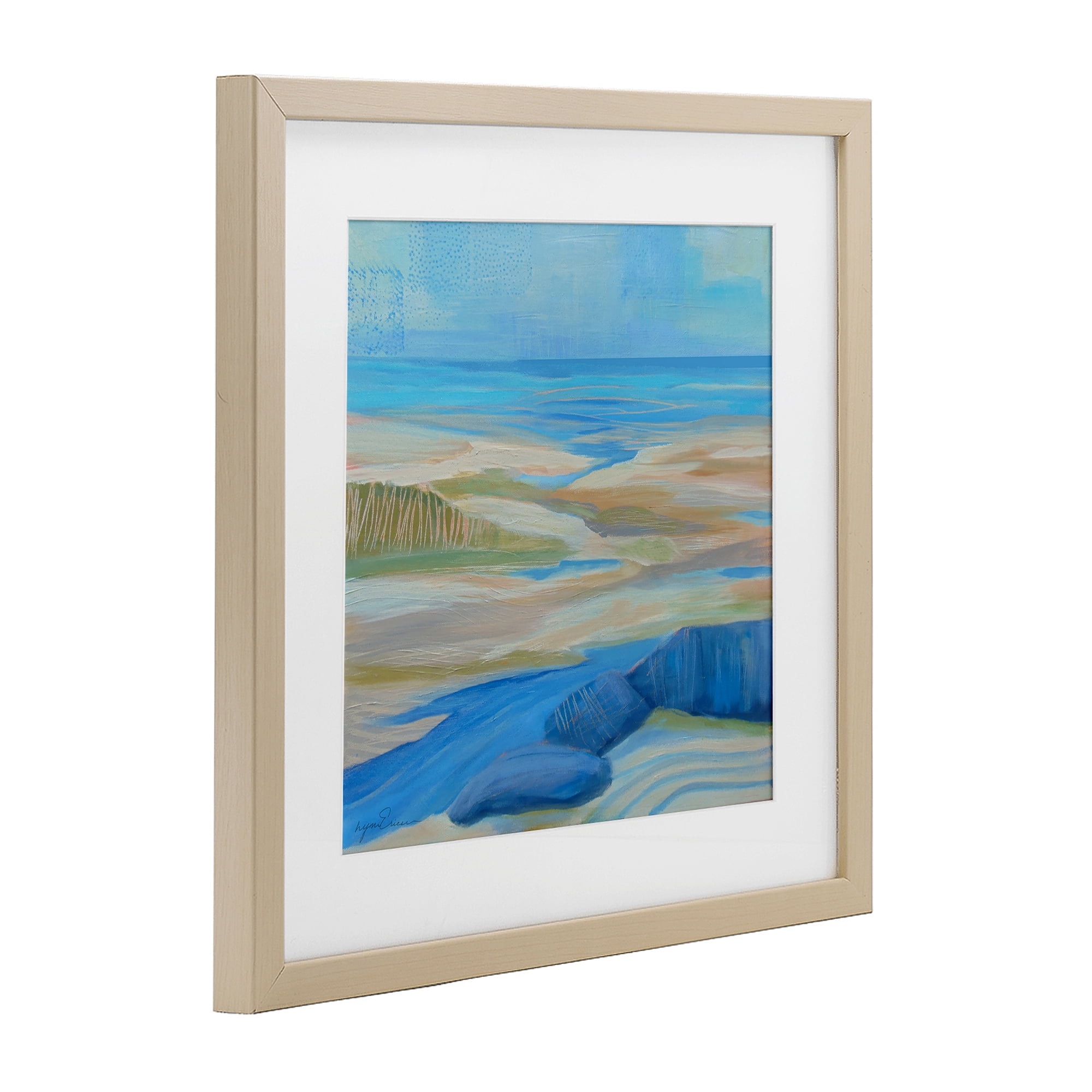 Stupell Industries Low Tide Azure Dunes Birch Framed Print Under Glass, design by Lynn Ericson Fine Art