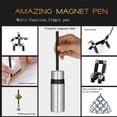 thumbnail image 4 of Bolígrafo metálico magnético de descompresión VyWMNA de Fidget Pen, color negro, 4 of 5