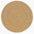 thumbnail image 5 of Agro Richer Hand Braided Beige Color Round Jute Made Area Rugs, Living Room Carpet, Runner, Indoor Outdoor Rugs-4x4 Feet, 5 of 5
