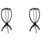 thumbnail image 4 of Soidarity Soporte de peluca compacto y ligero de plástico para accesorios para el cabello, soporte plegable para peluca negro 2Conjunto, 4 of 6