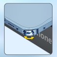 thumbnail image 1 of Estuche ultrafino para teléfono móvil con placa posterior esmerilada con marco de metal de estilo simple Compatible con Iphone11 12pro 13pro Max, 1 of 1