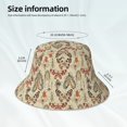thumbnail image 3 of KLL Watercolor Insects Bucket Hat for Women Men Packable Travel Beach Sun Hat Outdoor Rave Accessories Reflective Fisherman Cap, 3 of 7