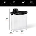thumbnail image 3 of Starfrit LocknLock Contenant pour Nourriture pour Animaux avec Bol, 3.9L 132oz, Hermétique Étanche, Sans BPA, Bol d'Alimentation Intégré, Contient jusqu'à 4.4lb de Nourriture Sèche, Va au Lave-Vaisselle, Prise Facile, Durable, 3 of 9