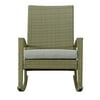 Sunisery Rocking Chair Retro Style Rattan Rocker Chairs with Thick Seat Cushion