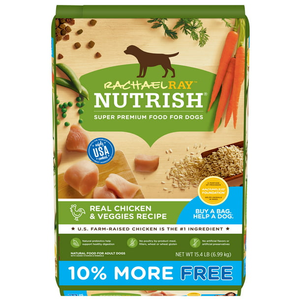 Mange farlige situationer klud banan Rachael Ray Nutrish Natural Premium Dry Dog Food, Real Chicken & Veggies  Recipe, 15.4 Lbs - Walmart.com