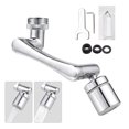 thumbnail image 1 of Aoresac Universal Swivel Faucet Extender 1440° Rotating Faucet Aerator with 2 Water Outlet Modes Splash, 1 of 8