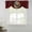 Red, variant on Farm Rooster Tie Up Valance Curtains for Windows, Kitchen Curtains Window Treatments, Boho Farmhouse Animals Floral Pattern Short Window Shades Valances for Bedroom Bathroom Cafe 42"x12"