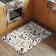 thumbnail image 3 of Grey Brown Botanical 2'x3' Washable Rug, Rustic Country Spring Floral Summer Leaf Non-Slip Doormat Area Rugs for Entrance Bathroom Bedsides, Carpet for Kitchen Bedroom, Entryway Floor Mat, 3 of 9