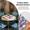 thumbnail image 2 of Spring Floral Round Tablecloth for 45-54 Inch Tables,Fitted Table Cover with Elastic Edge,Pastoral Summer Botanical Flowers Birds Waterproof Outdoor Table Cloth Protector for Patio Garden Dinner, 2 of 9