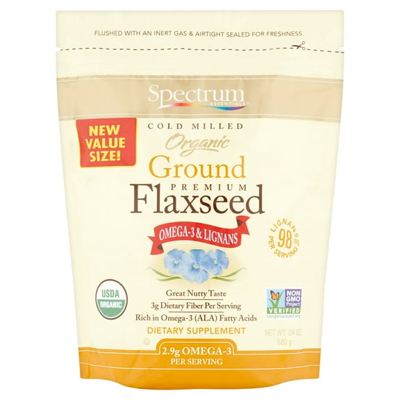 Spectrum Essentials Organic Ground Premium Flaxseed, 24 oz