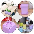 thumbnail image 2 of Miangastore Pot de Pépinière Carré en Plastique Violet 24 Pcs 2.75X2.75X2.95 Pouces, 2 of 8