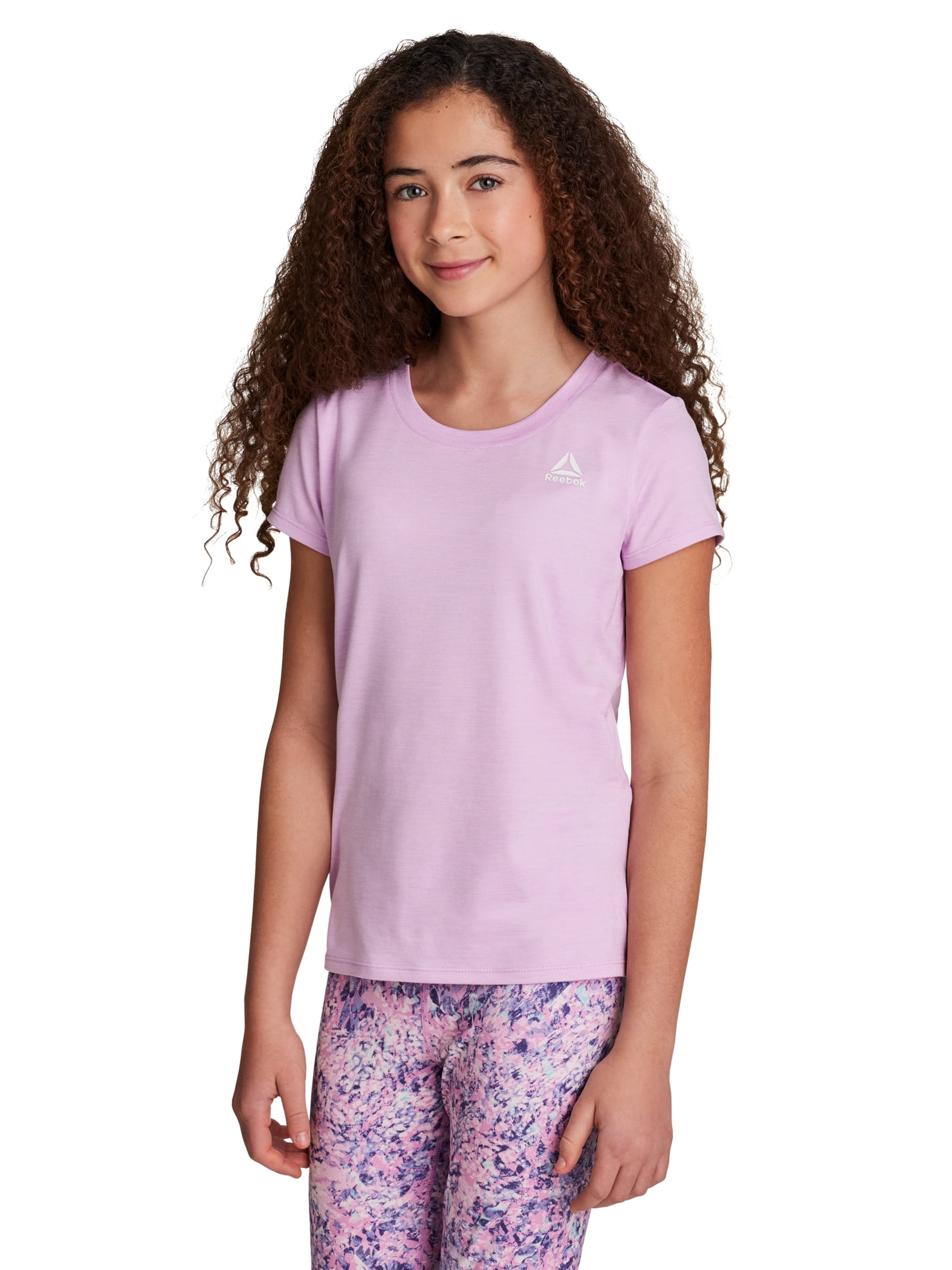 Reebok Girl's Short Sleeve Performance T-Shirt, Sizes 4-18