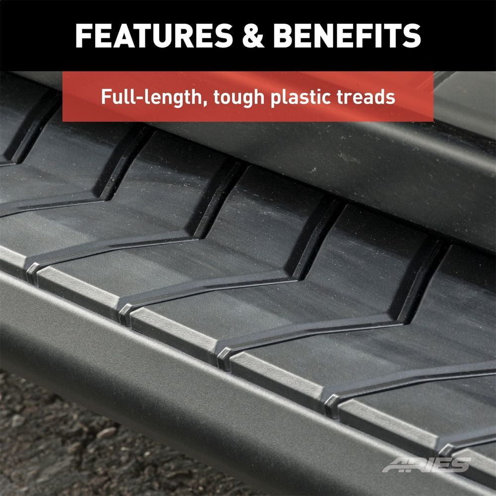 ARIES 2051970 AeroTread Running Boards Fits select: 2013-2019 FORD ESCAPE, 2008-2020 NISSAN ROGUE