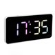 thumbnail image 3 of Reloj despertador digital LED con espejo, automático, fotosensible, con carga USB y alarmas duales para el hogar, el dormitorio y la oficina., 3 of 14