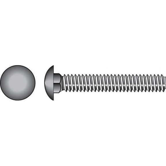 Hillman 1/4" Hot Dipped Galvanized Steel Carriage Bolt