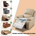thumbnail image 6 of Kuiaobaty Wooden Turtle Print 1 Piece Reclining Seat Cushion Slipcover, Non Slip Waterproof Recliner Sofa Cover, Breathable Stain Resistant Furniture Protector for Living Room, 6 of 7