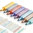 thumbnail image 4 of SLYNSHome 8Pack Glitter Highlighters,Chisel Tip Metallic Highlighter Note Taking and Journaling Supplies Stationery Gift, 4 of 6