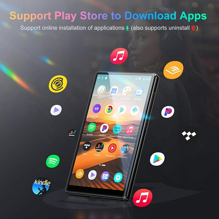 96GB MP3 Player with Bluetooth and WiFi, Oilsky Music Player with