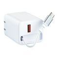 thumbnail image 1 of 40W Port USB C and A Wall Charger Block with Retractable Compact Fast Charging Adapter for Multiple Devices FCC Certified Universal Power, 1 of 3