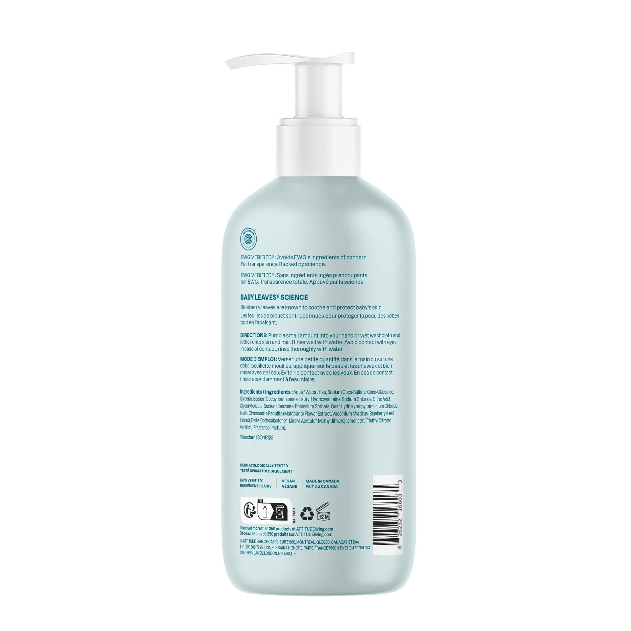 Attitude Baby Leaves 2-in-1 Shampoo & Body Wash - Good Night