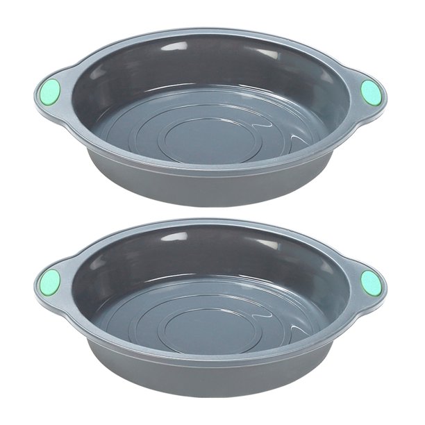 To encounter 9 Inch Silicone Round Cake Pans, 2 Pack Nonstick Silicone