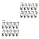 thumbnail image 1 of Toystoory 10 unids/set Clips de tubería de agua 304 abrazaderas de tubería de aire de acero inoxidable Mini tubería de combustible abrazadera Type1 NO1, 1 of 6