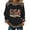 Black, variant on Women’s Long Sleeve Crewneck Top USA Graphic Print Casual Loose Fit Pullover Sweatshirt 250 Years of Freedom Design Black L