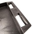 thumbnail image 3 of Carrito utilitario Luxor de plástico con tres estantes, 24 x 18 cm, color negro, 3 of 6