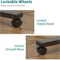 thumbnail image 6 of Bed Desk Adjustable Overbed Bedside Table Rolling Laptop Tray Desk Cart Height Portable Mobile Sit Stand Table Tilting Hospital Bed with Wheels, 6 of 7