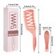 thumbnail image 3 of Fiudx Ofertas relampago Peine hueco en mango largo, peine de masaje para la cabeza, peine para cabello esponjoso, peine para cabello rizado, peine de cola puntiaguda multifuncional en limpiador en fo, 3 of 3