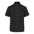 thumbnail image 1 of Camisa de Gabardina Manga Corta para Caballero, Color Negro, Talla Grande, 50% Algodón y 50% Poliéster. Yazbek C0606, 1 of 3