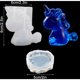 thumbnail image 2 of Kit de 2 moldes de resina epoxi 3D, molde de resina epoxi, molde de Animal, molde de resina de silicona, llavero de unicornio de resina Animal para decoración del hogar JAMW Sencillez, 2 of 5