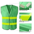thumbnail image 4 of Mgmyaa Men's High-Visibility Reflective Safety Vest Sleeveless Construction Work Night Protective Gear, 4 of 8