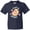 Navy, variant on Inktastic Valentines Day Pugs and Kisses with Pink Hearts Youth T-Shirt