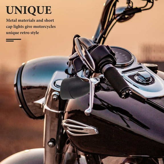 ADDHAT 1Pack Front Turn Signal Light for Motorcycle with Short Cap Design 7.5X7X4In