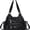 Black, variant on Y2k Purse Women Large Capacity Hobo PU Leather Satchel Handbag Multi-pocket Goth Trendy Punk Clutch Tote Bag