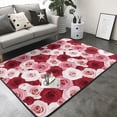 thumbnail image 3 of Area Rugs For Living Room Decor - Rose Soft Anti Slip Throw Washable Rugs 5x7 For Bedroom, Indoor Carpet For Bedroom Living Room 80x58In, 3 of 7