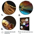 thumbnail image 3 of Designart Rainbow Peony Liquid Gold Drips Hyper V Canvas Wall Art, 3 of 5