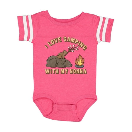 

Inktastic I Love Camping With My Nonna Gift Baby Boy or Baby Girl Bodysuit