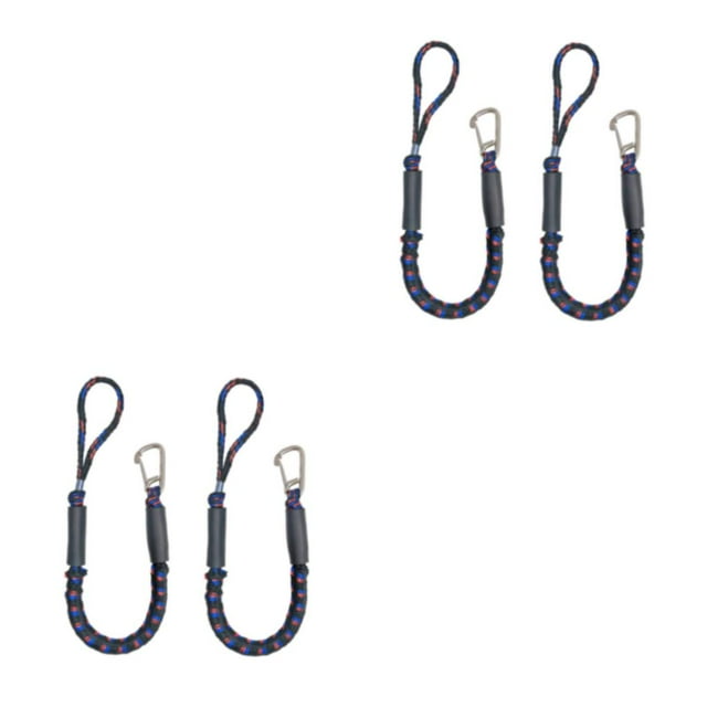 Transemion 2pièce Durable et Robuste Dock Ligne avec Crochet Fiable Amarrage Partenaire Fort Rouge Noir Bleu 2Set