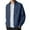 Navy, variant on Fgnfyis Mens Winter Jacket Winter Solid Color Rib Knit Double Zipper Casual Jacket Without Hood Textured for Everyday Wear Coats for Men Beige L