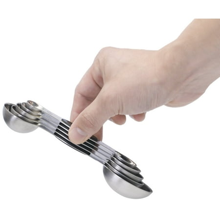 Progressive Stainless Steel Magnetic Measuring Spoons Set Of 5 Spices GT-3469