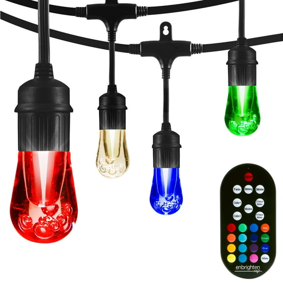 Enbrighten LED Color Changing String Lights, 24ft