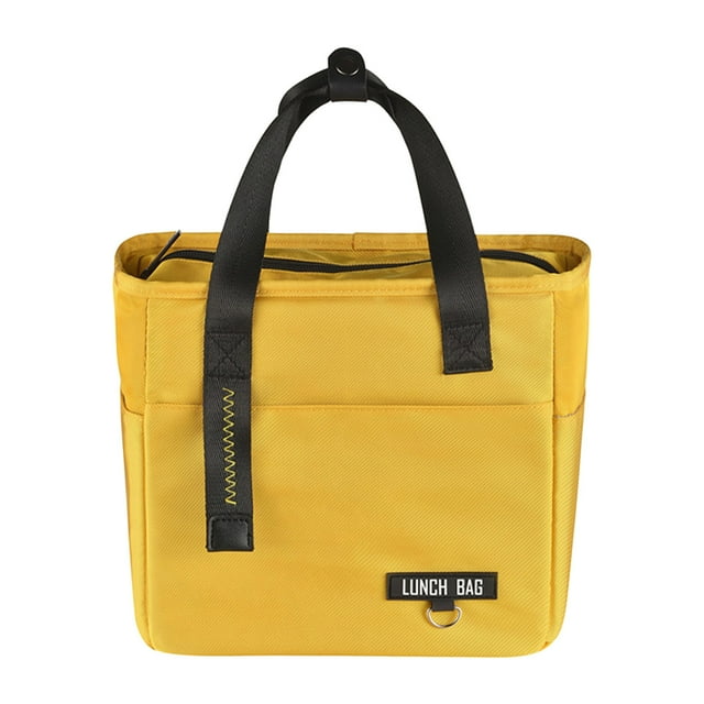 Home Handheld Insulated Lunch Bag, Cloth Material, Refrigerated for Outdoor Picnic, Simple Style for Staff Students
